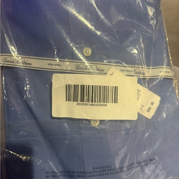 Brooks Brothers Blue Men's Shirt. Brand New with tags in the original packaging - Picture 7 of 7